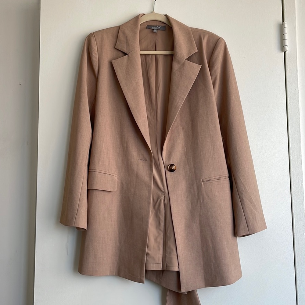 Marled by Reunited Clothing oversized long blazer